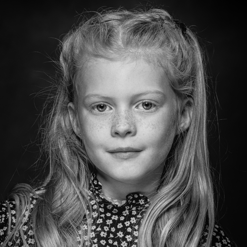 Portretfoto zwart-wit